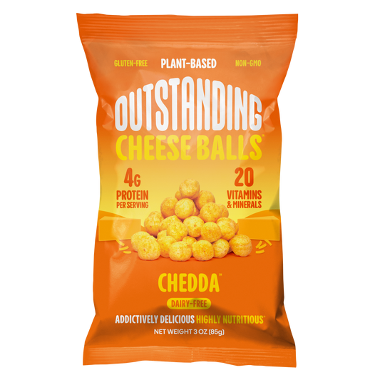 Outstanding Cheese Balls - Chedda / Full Size 3oz / 3 Pack