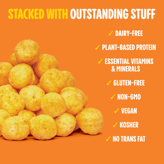 Outstanding Cheese Balls - Chedda / Snack Size 1.25oz / 8 Pack