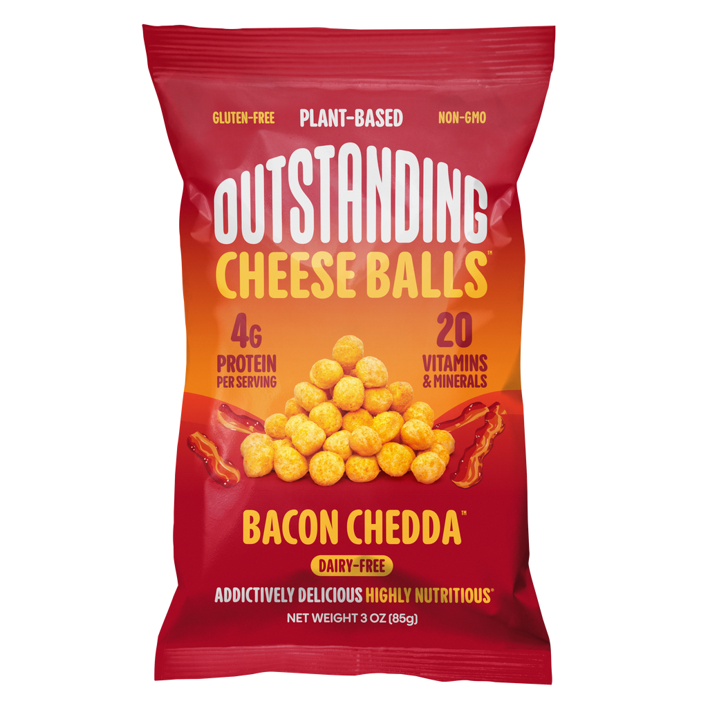 Outstanding Cheese Balls - Bacon Chedda / Full Size 3oz / 12 Pack