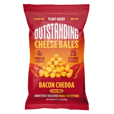 Outstanding Cheese Balls - Bacon Chedda / Full Size 3oz / 3 Pack