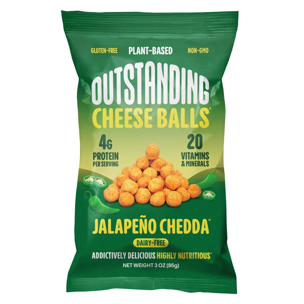 Outstanding Cheese Balls - Jalapeño Chedda / Full Size 3oz / 12 Pack