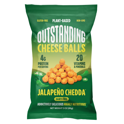 Outstanding Cheese Balls - Jalapeño Chedda / Full Size 3oz / 3 Pack